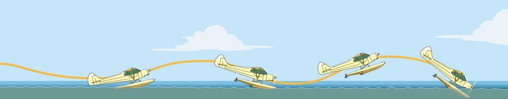 Seaplane porpoising